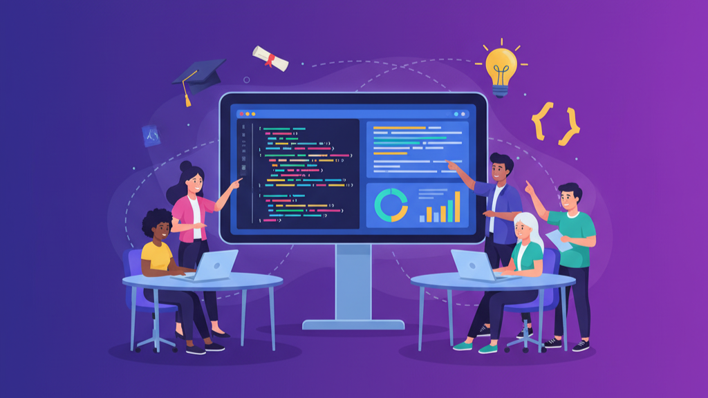 KelasPintu Platform Illustration